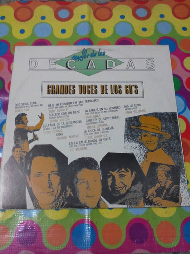 Grandes Voces De Los 60's. Lp 1963 Lo Mejor De Las Decadas R