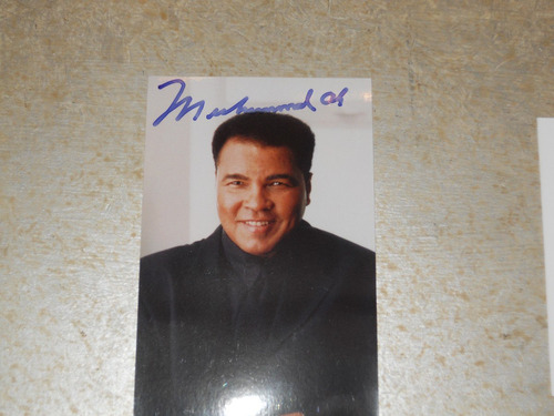 Autografo De Muhammad Ali