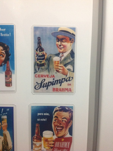 Imã De Geladeira Cerveja Brahma Supimpa