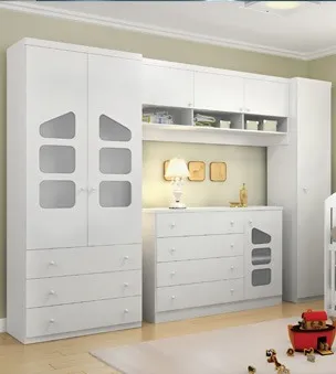 Jogo De Quarto Roupeiro Eloisa Berço Cômoda Phoenix