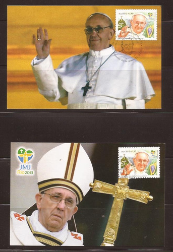 M323-maximos Postais Papa Francisco Em Visita Ao Brasil