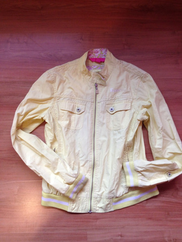 Chaqueta Verano Bershka Talla L Color Amarillo Claro