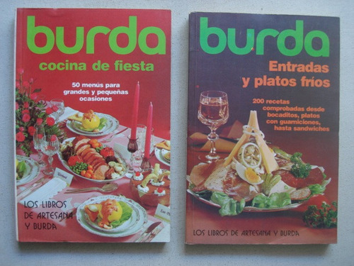 Lote Libros Cocina Burda Entradas Y Cocina Para Fiestas