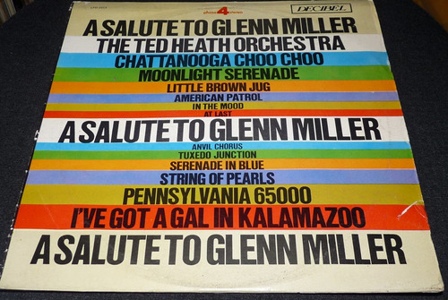 Jch- Asalute To Gjenn Miller Jazz Lp Vinilo