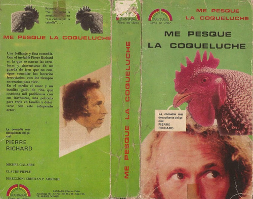 Me Pesque La Coqueluche Vhs Pierre Richard 