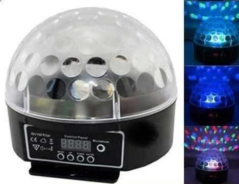 Bola Maluca Led Rgb 20w Crystal Ball Projetor Holográfic Dmx
