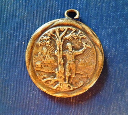 Antigua Medalla Fiesta Del Criollo Pueblo Solis 1921 3 Cms.