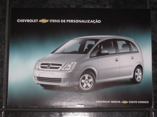 Folder / Catálogo / Pôster Chevrolet Meriva 2003 Acessórios