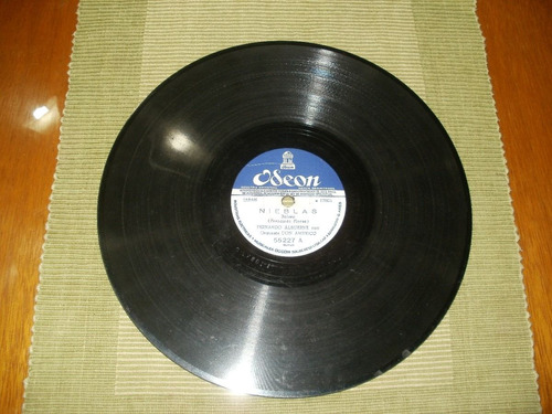 Antiguo Disco De Pasta 78 Rpm Fernando Albuerne