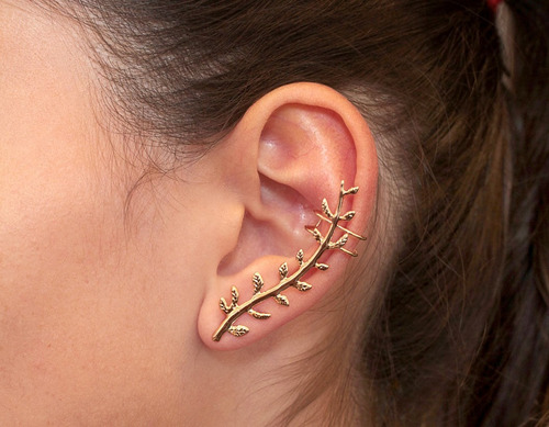 Imagem 2 de 5 de Brinco Ear Cuff No Formato De Ramo Med 4,7 Rommanel 525186