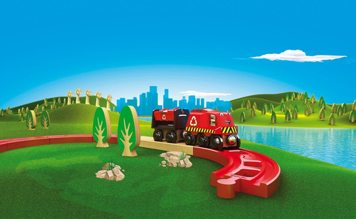 Imagen 4 de 7 de Trencity Set Desvios Plastico Rojo Verde 4 Piezas Educando