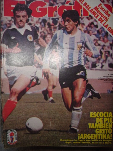 El Grafico 3113 Maradona En La Selección - Escocia Menotti