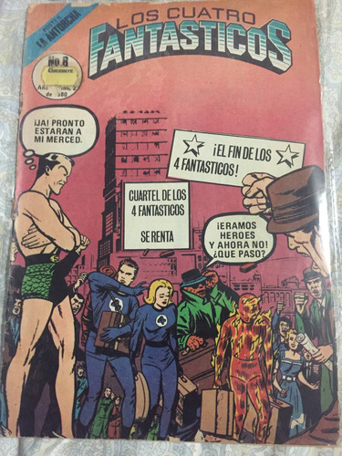Los 4 Cuatro Fantasticos No.8 1980 Ed. Novedades