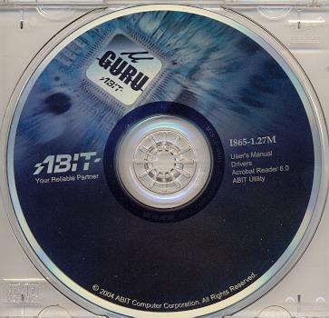 Cd Drivers Original Placa Mae Abit I865-1.27m Guru Series