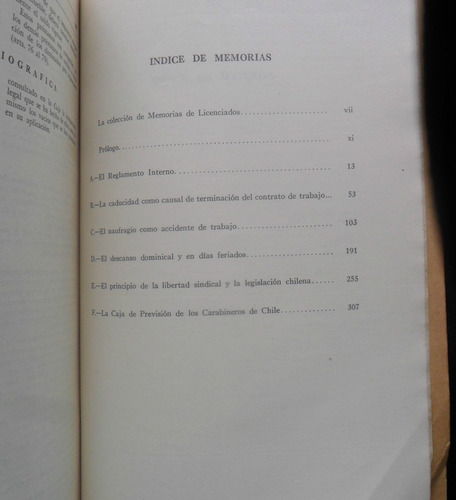 Memorias De Licenciados Derecho Del Trabajo Vol X 1950