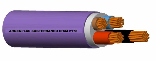 Cable Subterraneo Sintenax Iram 3x25+16 Marca Argenplas