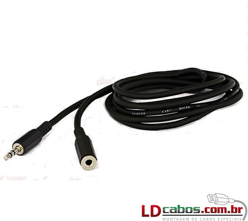 Extensão Fone Ouvido Plug P2  1 Metro