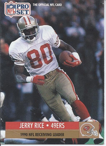 Tarjeta Nfl Pro Set Jerry Rice -- 49ers De San Francisco --