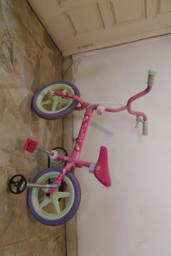 Bicicleta Infantil Da Barbie Com Rodinha - Toda Original!!!