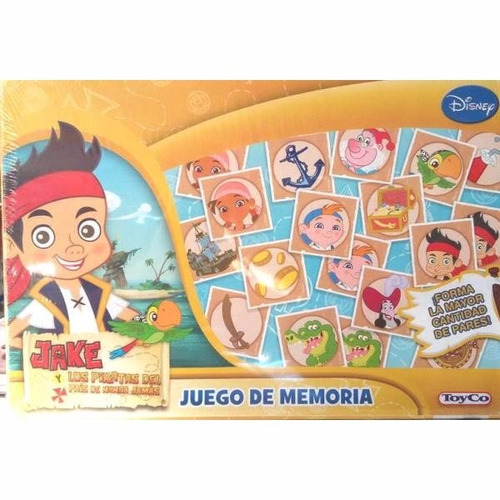 Juego De Memoria Jake Y Los Piratas Del Nunca Jamas Toyco