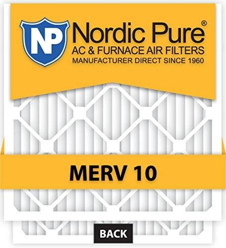 Nordic Merv 20x25x1 Puro Plisado 10 Ac Filtro De La Caldera 