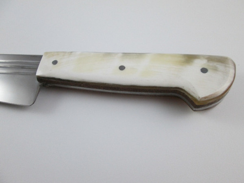 Faca Gaúcha Três Listras Inox 2,8mm Full Tang Churrasco 8pol