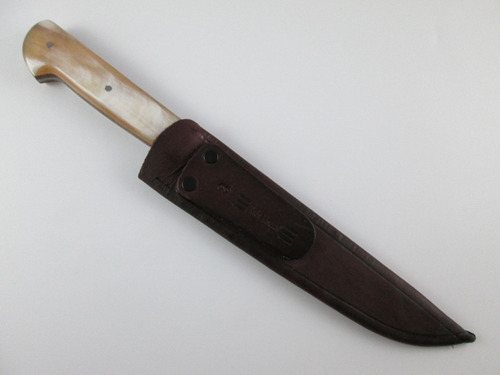 Faca Gaúcha Três Listras Inox 2,8mm Full Tang Churrasco 8pol