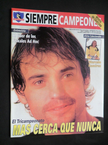 Revista Siempre Campeones N° 20 Afiche Marcelo Ramirez