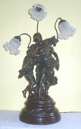 Luminaria Pescadora De Petit Bronze ( Cod 58 )