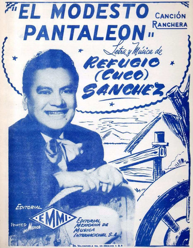 El Modesto Pantaleon Cuco Sanchez Partitura