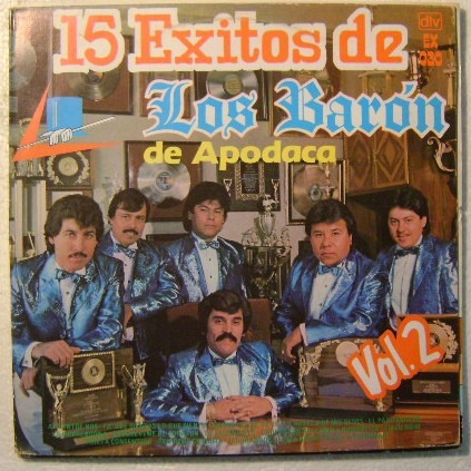 Los Barón De Apodaca / 15 Exitos 1 Disco Lp Vinilo