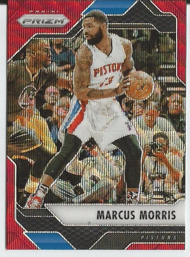 2016-17 Panini Prizm Red Wave Marcus Morris Pistons