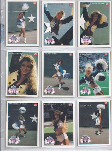 72 Tarjetas De Porristas Nfl Lime Rock 1992