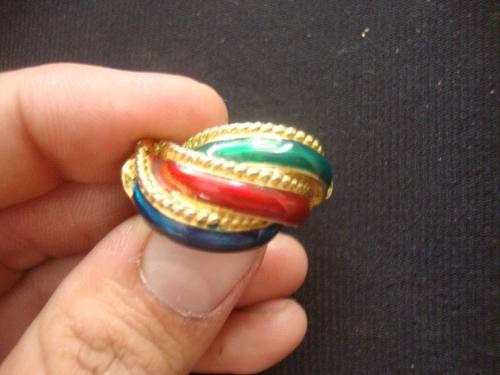 Brincos Esmaltado Vintage Pressao*