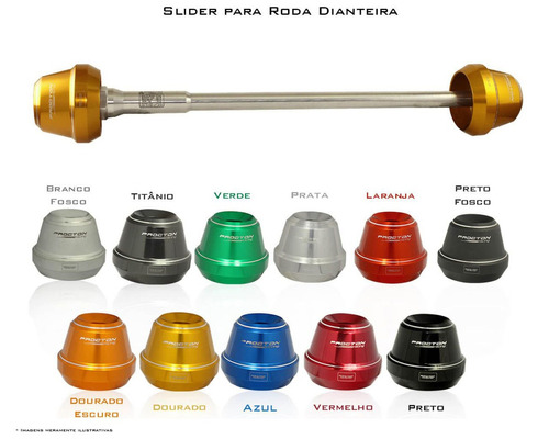 Slider De Roda Dianteira Eixo Procton Racing Daytona 675