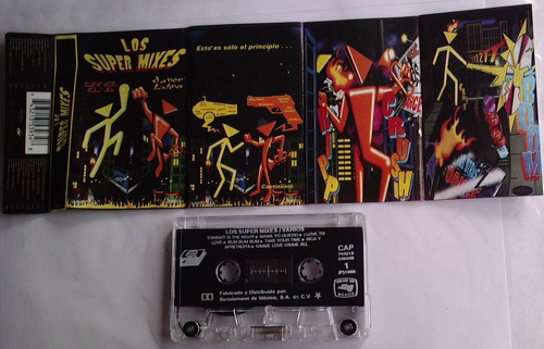 Los Super Mixes Dance Club Cassette Raro 1996