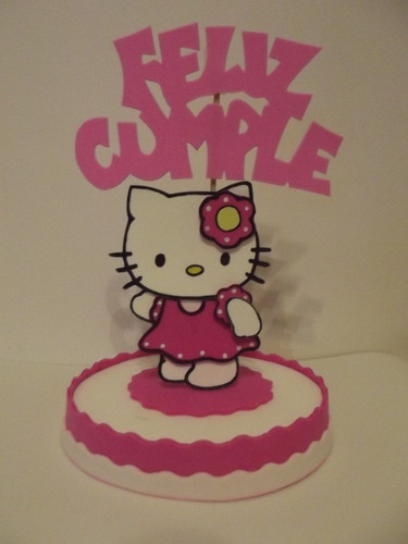 Adorno De Torta En Goma Eva  Kitty