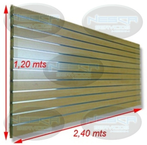 Pared Ó Panel Acanalado Con Aluminio 15 Cm De Separacion