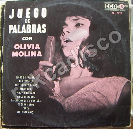Rock Mexicano, Olivia Molina, Juego De Palabras, Lp 12´,