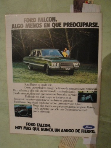 Publicidad Ford Falcon Año 1975