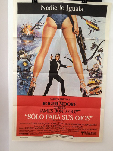 Afiche De Cine Original - Solo Para Sus Ojos - Bond