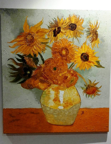 Reproducción Del Cuadro De Van Gogh Girasoles, Brillante!