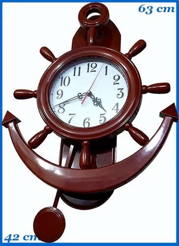 Reloj timon de madera hotsell
