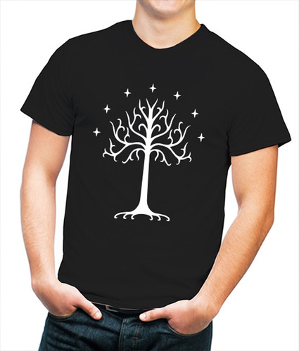 Playera Hombre Árbol Blanco De Gondor Lord Of The Rings