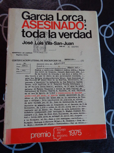 Garcia Lorca , Asesinado : Toda La Verdad