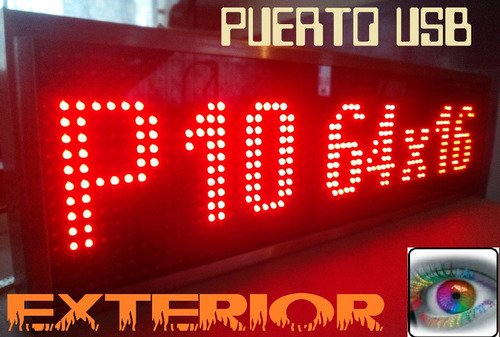 Led Display Anuncio Promo Pantalla Texto/graficos Programabl