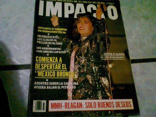 Lupita D'alessio En Portada De Revista Impacto Año-1986