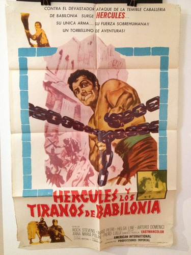 Afiche De Cine - Hercules Y Los Tiranos De Babilonia