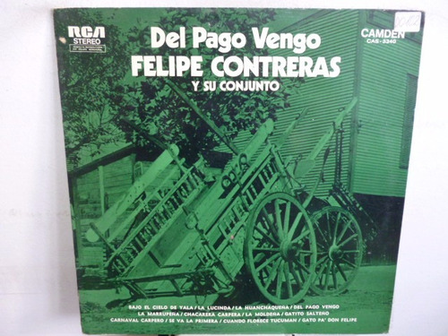 Felipe Contreras Del Pago Vengo Vinilo Argentino Promo