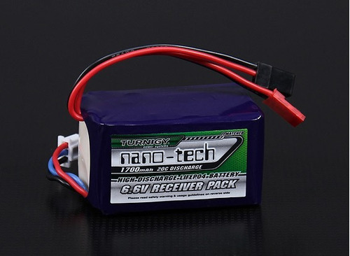 Life Bateria 1700mah 2s 20c 6.6v Turnigy Nano Radio Receptor